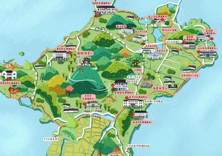 武邑手绘地图旅游的独特视角