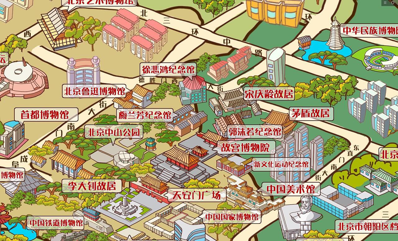 武邑手绘地图景区的文化印记